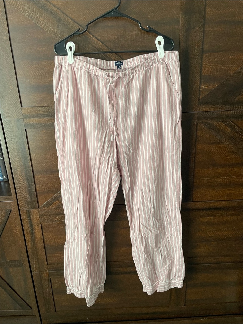 Women’s Pink & White Striped Pajama Pants - Classic Comfort